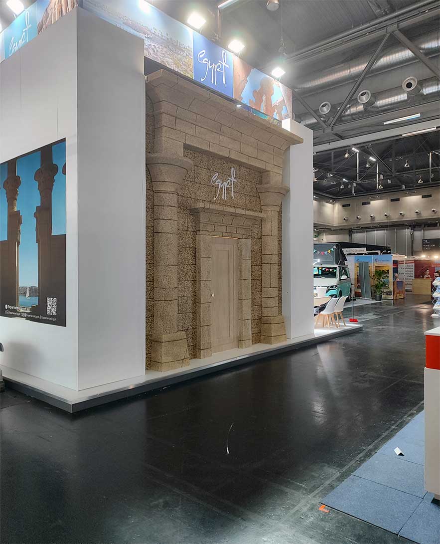 stand de Egipto en feria de turismo de Viena